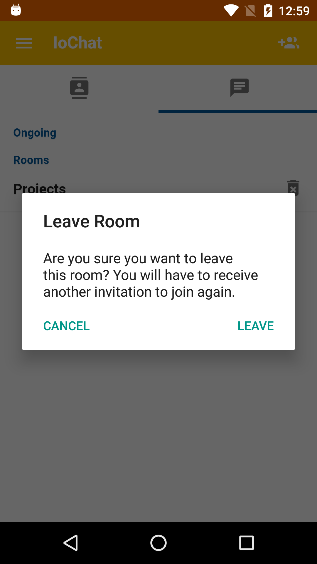 leave room
