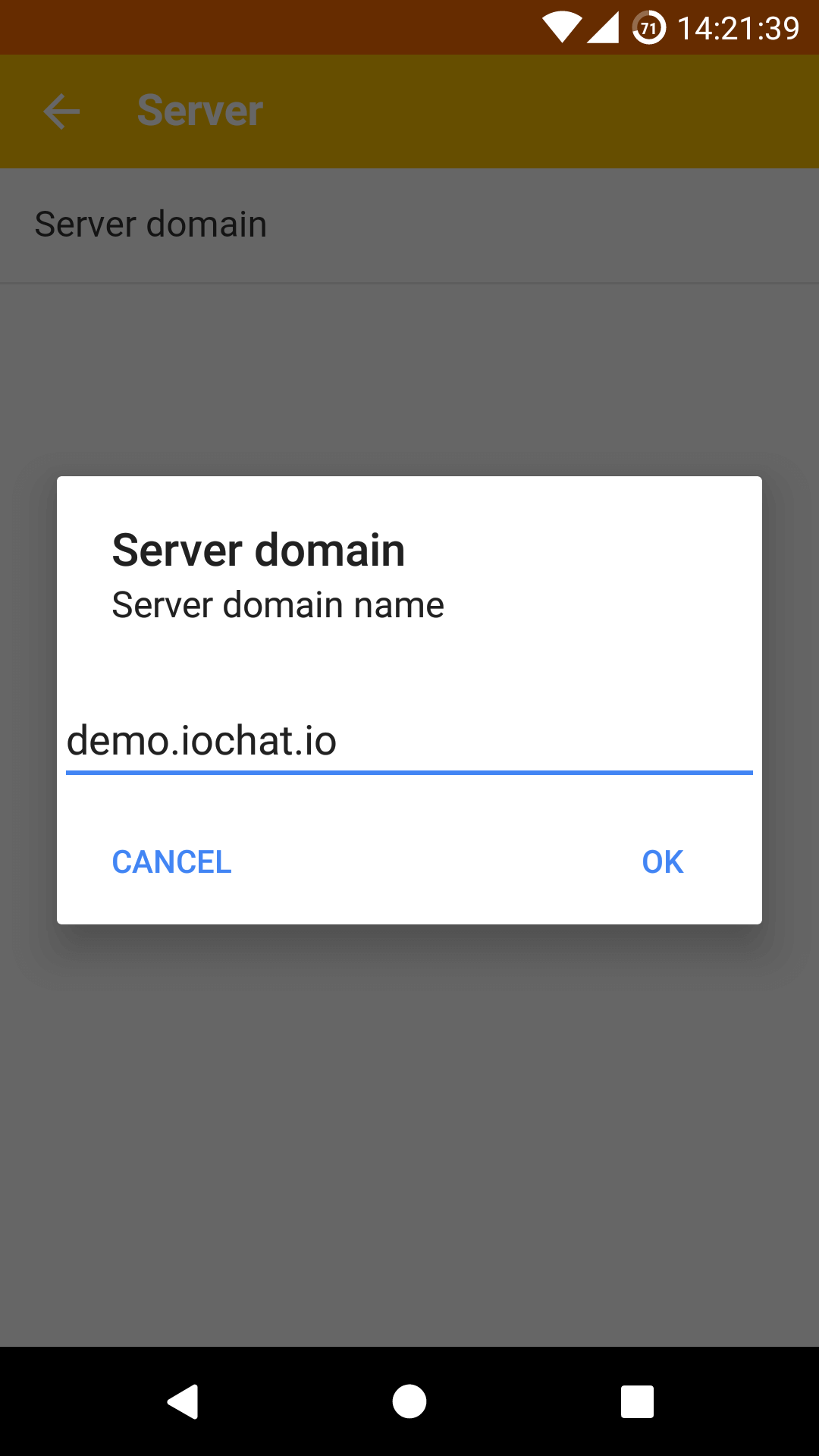 settings domain