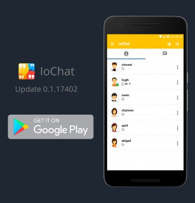 New version of IoChat client available on Google Play